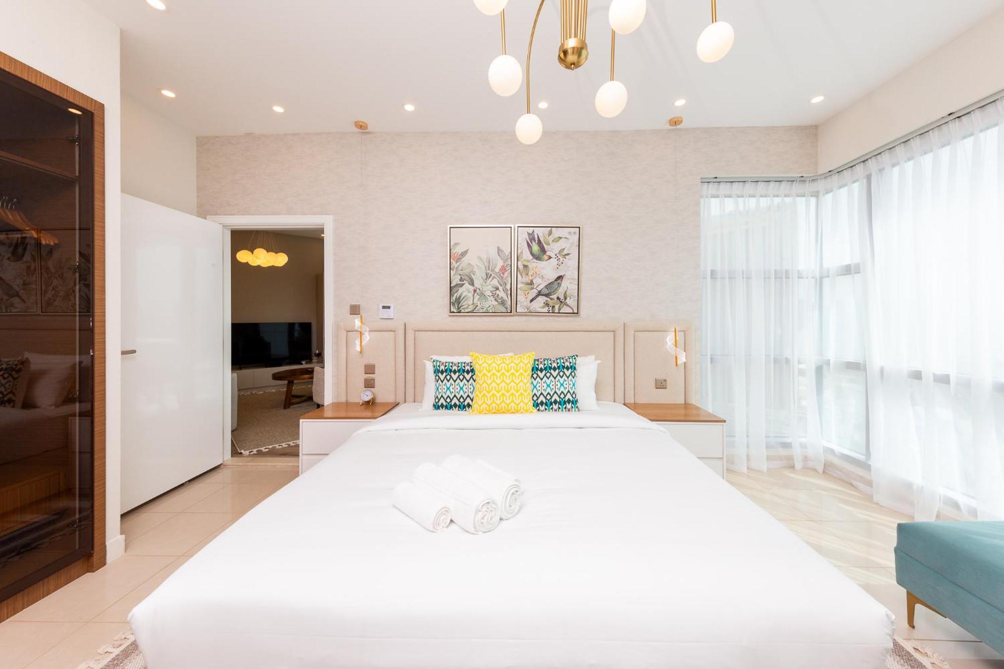 Charming Brand New 2Br Close To The Beach Dubai Bagian luar foto