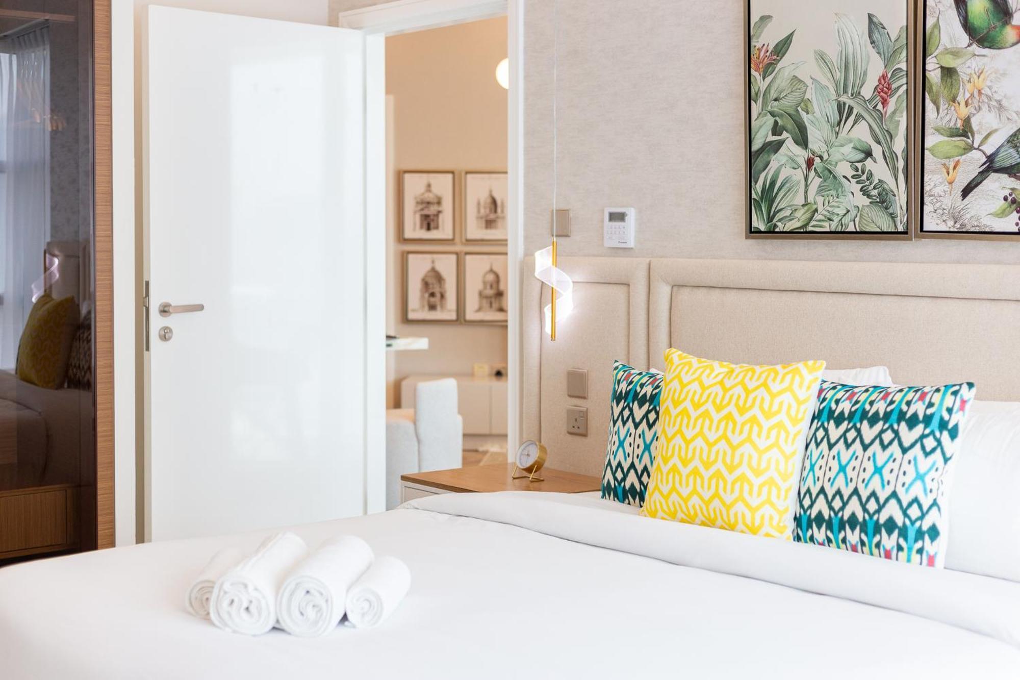 Charming Brand New 2Br Close To The Beach Dubai Bagian luar foto